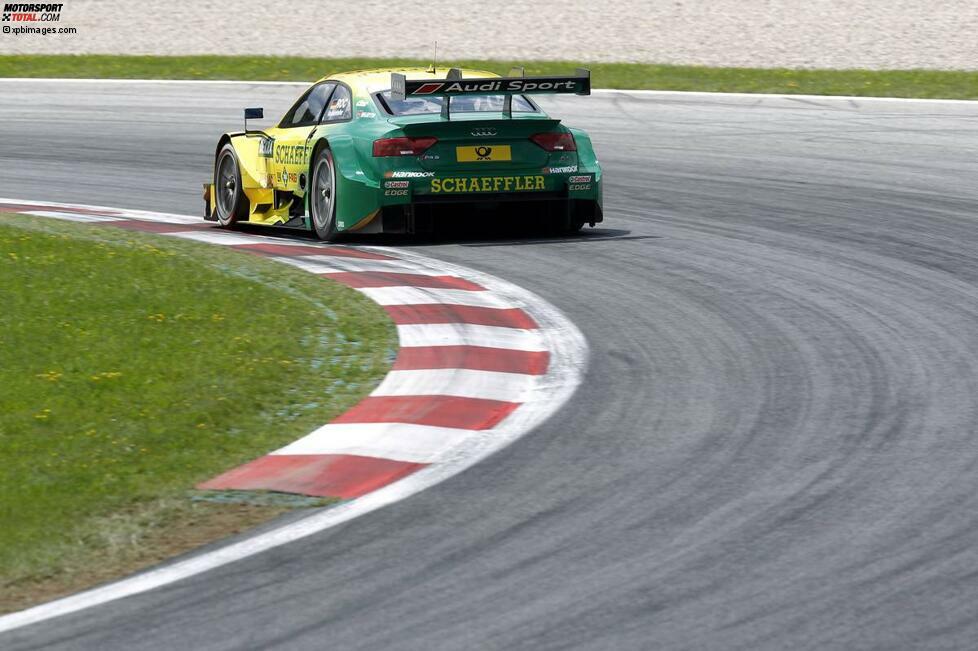 Die schnellste Rennrunde: Auch wenn es für den aktuellen DTM-Champion Mike Rockenfeller (Phoenix-Audi) kaum ein Trost sein dürfte - er wird mit der schnellsten Rennrunde beim Gastspiel der DTM in Spielberg in die Statistik eingehen. Sein schnellster Umlauf war mit 1:25.266 Minuten und einer Durchschnittsgeschwindigkeit von 182,647 km/h in Runde 45 sogar ein neuer DTM-Rundenrekord auf dem Grand-Prix-Kurs in der Steiermark. Damit löste er Wittmann (RMG-BMW) ab, der 2013 eine Zeit von 1:25.505 Minuten gefahren war. Rockenfeller wurde im Rennen nur 13. - die Pechsträhne des Audi-Piloten ging in Spielberg weiter.