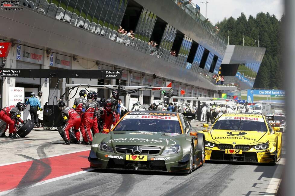 Der Pechvogel des Rennens: Robert Wickens (HWA-Mercedes) war am Rennsonntag nicht zu beneiden. Auf der Strecke kämpfte er beherzt um seinen dritten DTM-Sieg. Beim Losfahren vom Boxenstopp behinderte er aber Timo Glock (MTEK-BMW), sodass dieser bremsen musste - so zumindest nach Meinung der Rennleitung. Sein Team versuchte, mit den Verantwortlichen zu verhandeln. Dabei verstrich allerdings die Frist, um die verhängte Durchfahrtsstrafe anzutreten. Die Folge war die Disqualifikation des Kanadiers.