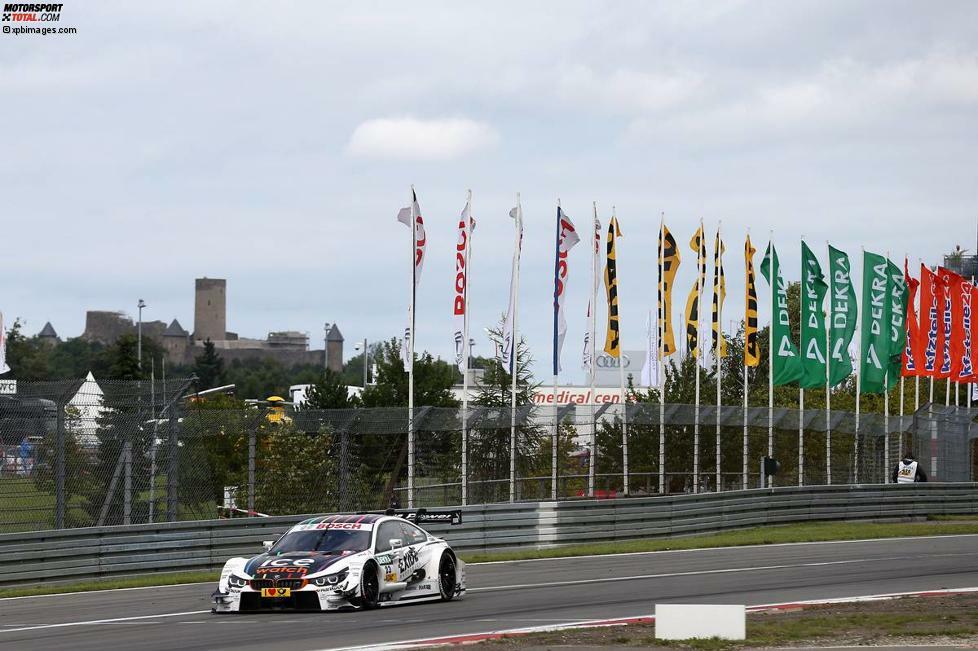 Die schnellste Rennrunde: Die schnellste Runde im Rennen fuhr Sieger Marco Wittmann (RMG-BMW). Mit dem M4 umrundete der 24-Jährige den 3,629 Kilometer langen Eifelkurs im zweiten Umlauf in 1:23.175 Minuten. Das entspricht einem Schnitt von 157,071 km/h.