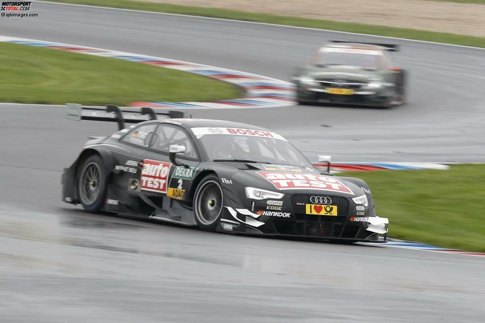 Die schnellste Rennrunde: Timo Scheider (Phoenix-Audi) fuhr auf dem Lausitzring die schnellste Rennrunde. Die Uhr blieb im 42. Umlauf bei 1:19.782 Minuten stehen. Damit war der Audi-Pilot 0,194 Sekunden schneller, als Sieger Pascal Wehrlein (HWA-Mercedes) in dessen persönlich schnellster Rennrunde. Scheider erreichte so einen Schnitt von 156,938 km/h.