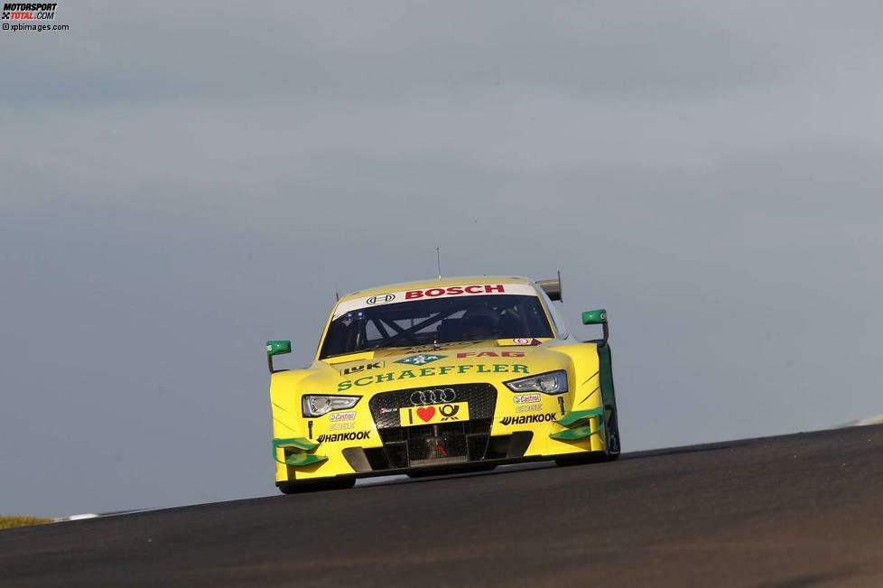 Qualifying: Mit 1:30.713 Minuten erkämpft sich Mike Rockenfeller (Phoenix-Audi) die Pole-Position in Zandvoort. Marco Wittmann (RMG-BMW) und Mattias Ekström (Abt-Sportsline-Audi) fahren auf die Ränge zwei und drei.