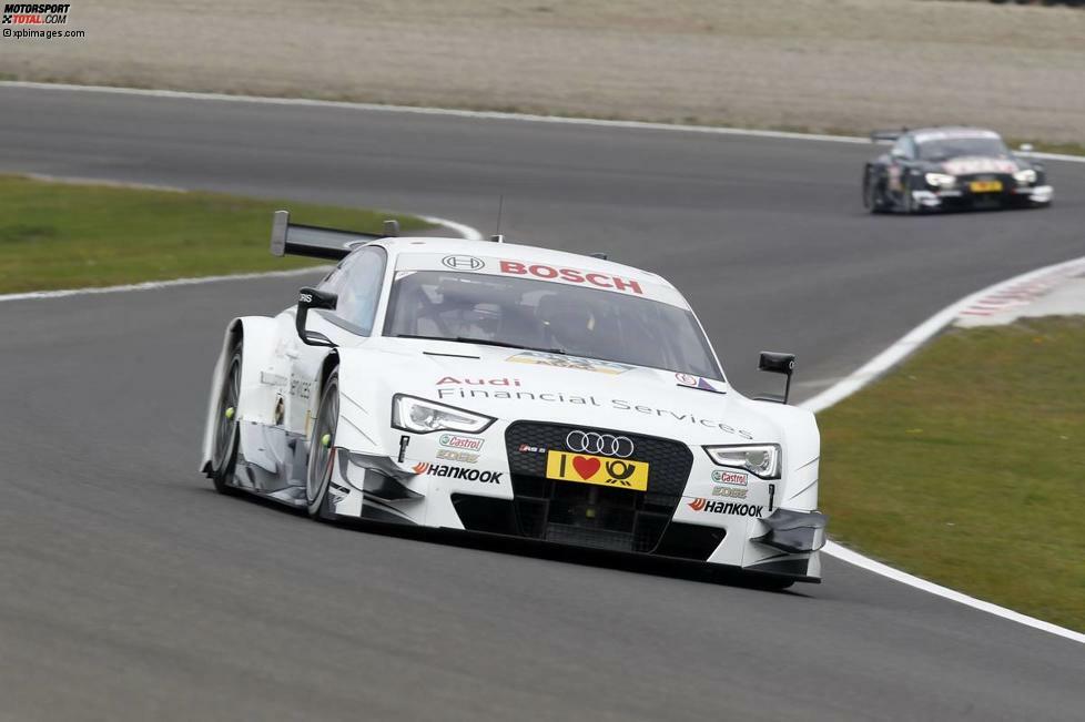 2. Freies Training: In 1:31.607 Minuten fährt Nico Müller (Rosberg-Audi) ganz nach vorn. Er bleibt knapp vor Mike Rockenfeller (Phoenix-Audi) und Edoardo Mortara (Abt-Audi).