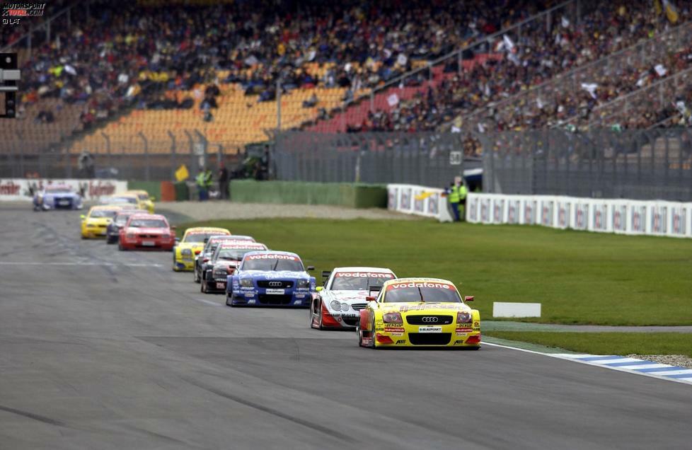 Hockenheim 2002: Laurent Aiello (Audi) entscheidet den DTM-Saisonauftakt für sich. Auch dem Franzosen gelingt später im Jahr der Titelgewinn.