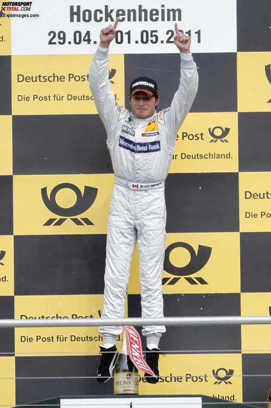 Hockenheim 2011: Bruno Spengler (Mercedes) schnappt sich beim ersten Rennen den Sieg. In der Gesamtwertung belegt er Rang drei. Meister wird Martin Tomczyk (Audi).