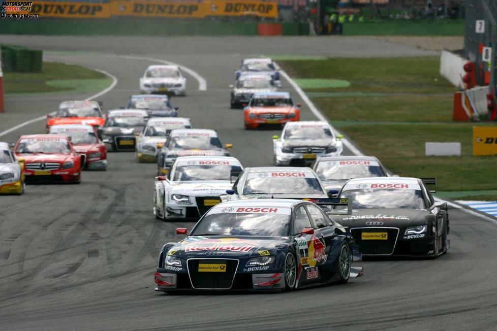 Hockenheim 2008: Erneut siegt Mattias Ekström (Audi) beim DTM-Auftakt. In der Gesamtwertung belegt er am Jahresende den dritten Platz. Meister wird Timo Scheider (Audi).
