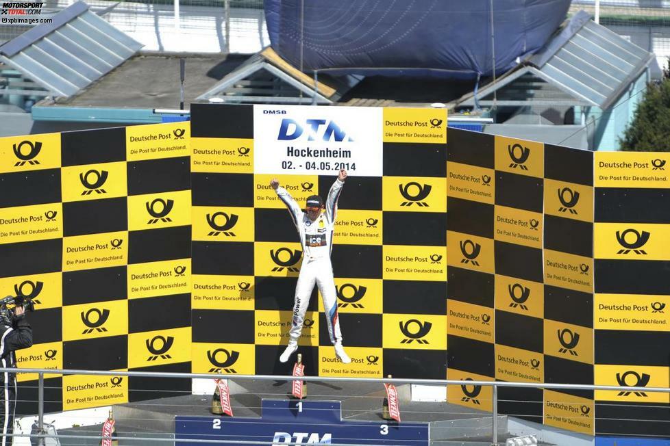 Hockenheim 2014: Marco Wittmann (BMW) bejubelt den Sieg beim Auftaktrennen - und seinen ersten DTM-Sieg überhaupt. Ein gutes Omen für den weiteren Saisonverlauf? Die Zeit wird es zeigen...