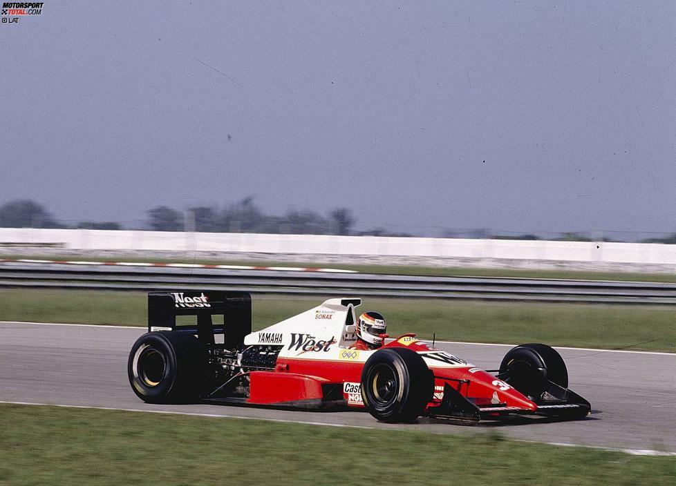 Ein Grund dafür war sein Formel-1-Engagement bei Zakspeed und Arrows, wo er von 1988 bis 1990 auf unterlegenem Material aber fast immer an der Qualifikation scheiterte.