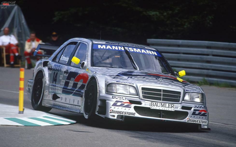 Schon in seiner ersten kompletten DTM-Saison 1992 zählte Bernd Schneider zu den Besten und belegte am Jahresende den dritten Gesamtplatz. 1995 (Foto), 2000, 2001, 2003 und 2006 sicherte er sich jeweils den DTM-Gesamtsieg für Mercedes.