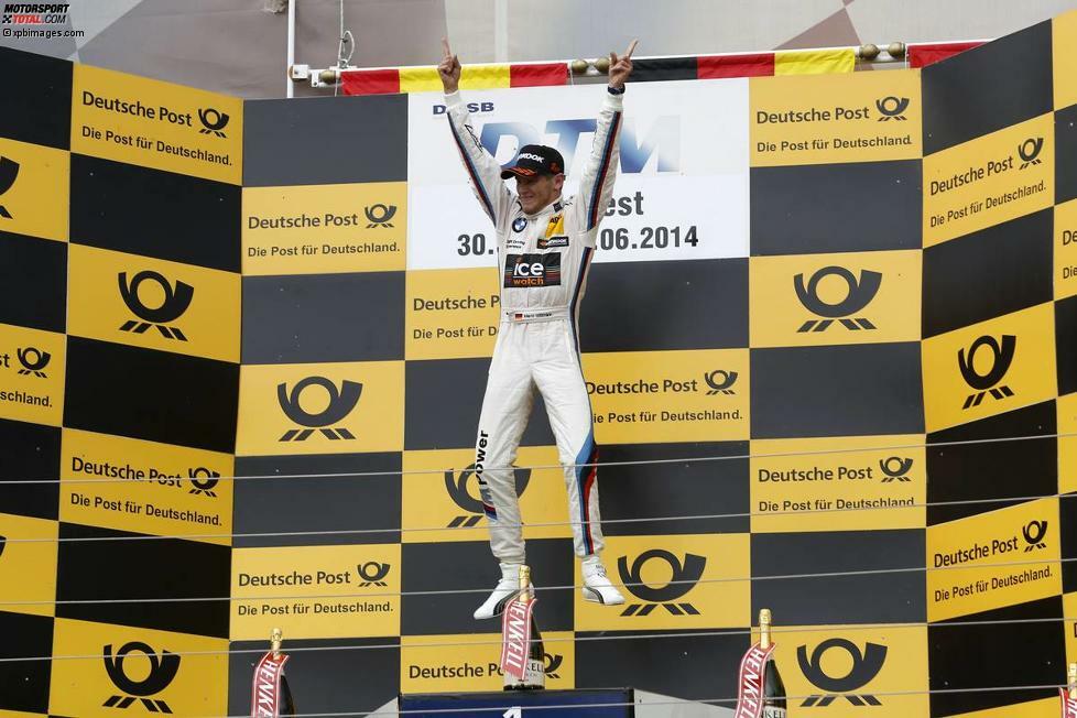 2014: Marco Wittmann (BMW) gewinnt das erste Saisonrennen und steht auch zur Halbzeit der Saison an erster Stelle im DTM-Klassement.