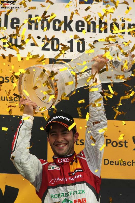 2013: Mike Rockenfeller (Audi) wird schon zur Jahresmitte mit der Nummer eins im Klassement geführt. Am Jahresende darf er sich als Meister feiern lassen.