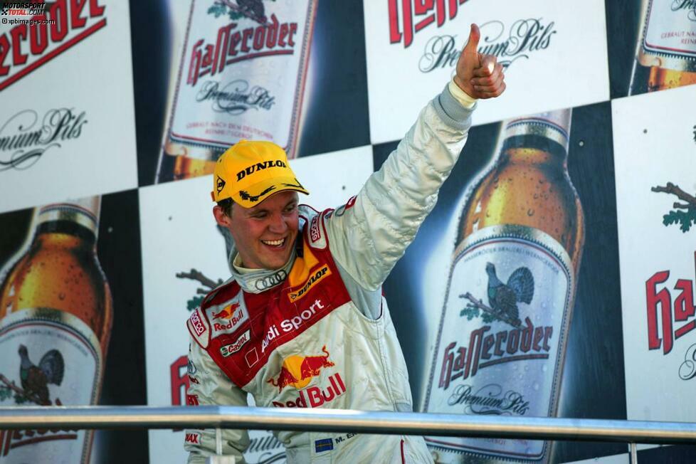 2005: Nach fünf von elf Rennen führt Mattias Ekström (Audi) in der Gesamtwertung. Platz eins in der Endabrechnung geht aber an Gary Paffett (Mercedes).