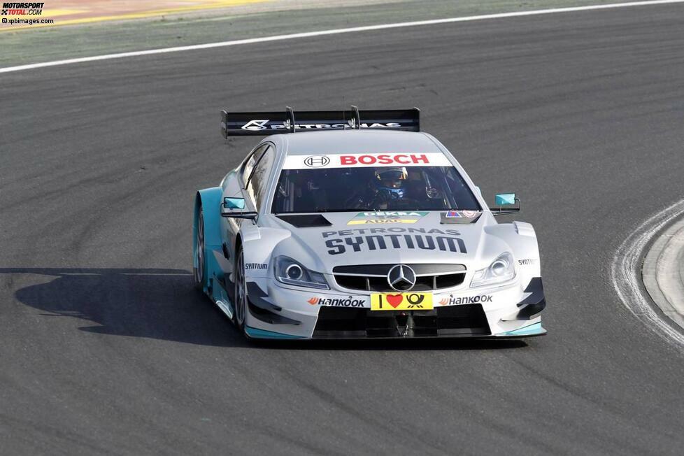 243 Runden brachte DTM-Neuzugang Witali Petrow (Mercedes) in Hockenheim zustande. Auch er schaffte damit etwas mehr als 1.100 Kilometer.