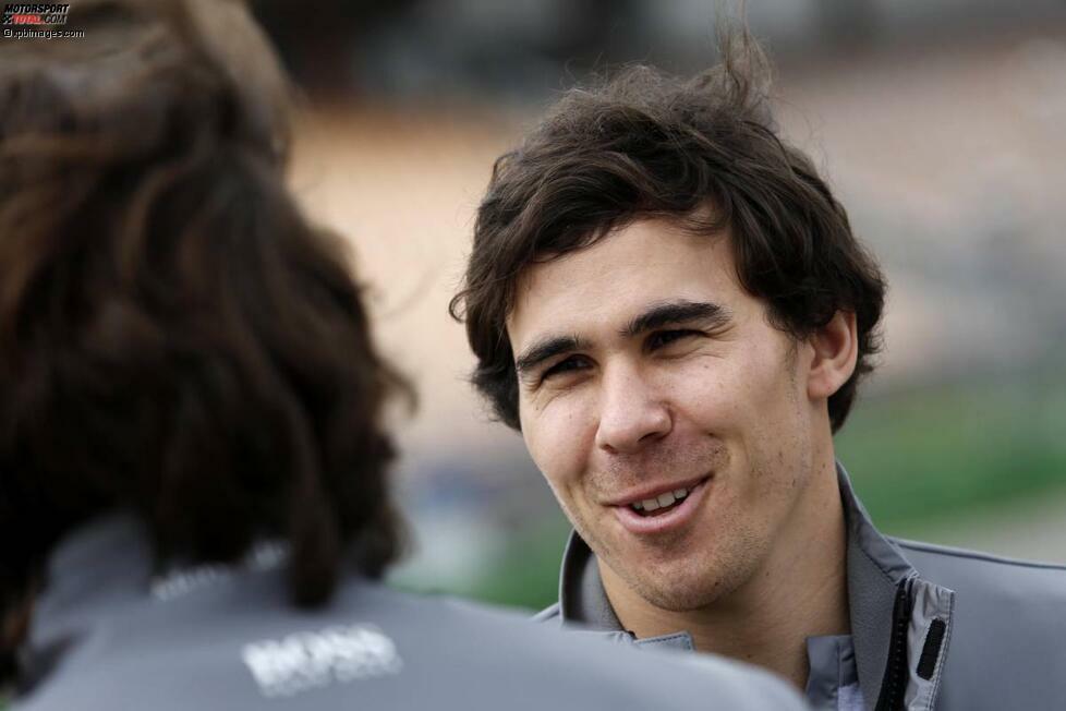 Gut lachen hatte in Hockenheim auch Robert Wickens (Mercedes): Er setzt am vierten und letzten Testtag den Schlusspunkt und bescherte Mercedes die Bestzeit.