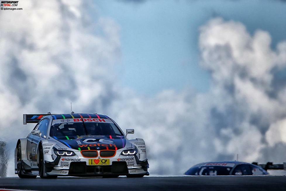 Moskau (Russland), 13. Juli 2014: Im BMW M4 fährt Marco Wittmann auf Platz vier ins Ziel und verpasst damit das DTM-Podest nur knapp. Dennoch hält der Trend der vergangenen Rennen weiter an: Die Rivalen punkten unregelmäßig, Wittmann bleibt mit Konstanz an der Spitze.