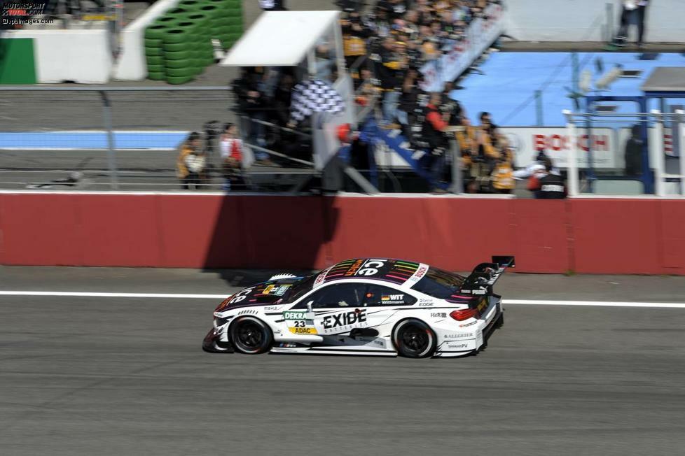 Hockenheim (Deutschland), 4. Mai 2014: Schon der Saisonauftakt steht ganz im Zeichen von Marco Wittmann. Der BMW-Pilot startet aus der ersten Reihe und gewinnt. Es ist sein erster Sieg in der DTM.