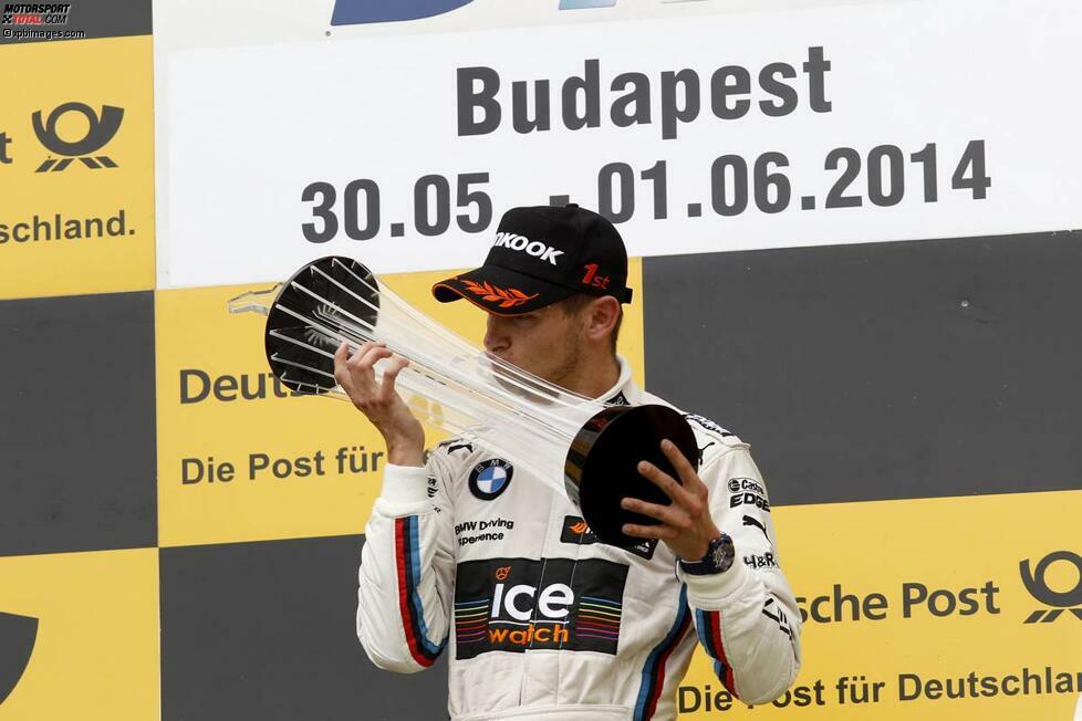 Budapest (Ungarn), 1. Juni 2014: Beim dritten Saisonrennen schlägt Marco Wittmann erfolgreich zurück. Der Pole-Position lässt er den Laufsieg folgen, gewinnt zum zweiten Mal in drei Rennen.