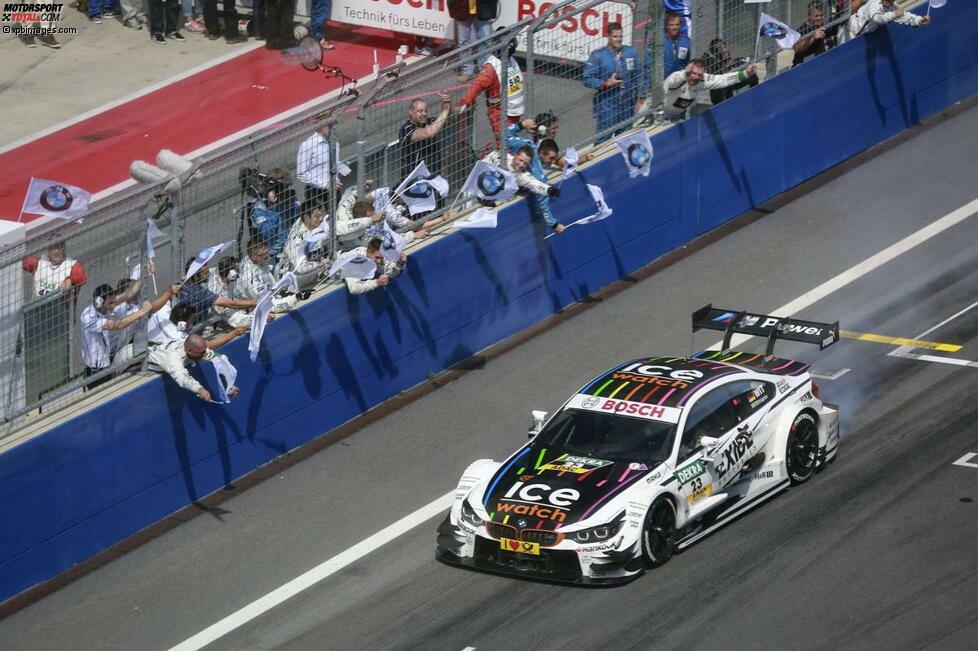 Spielberg (Österreich), 3. August 2014: Marco Wittmann führt am Red-Bull-Ring nicht nur einen BMW-Vierfach-Triumph an, sondern setzt sich in der Gesamtwertung auch entscheidend ab. Sein Vorsprung auf seinen schärfsten Verfolger beträgt nun satte 39 Punkte - und das vier Rennen vor Schluss.