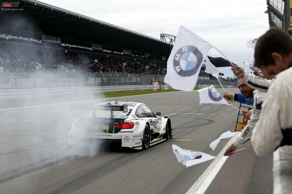 Nürburgring (Deutschland), 17. August 2014: Wieder ist es Marco Wittmann, der als Erster die Zielflagge sieht. Von der Pole-Position zum Sieg in 49 Runden - ihn kann am Nürburgring niemand stoppen. Es ist sein vierter Saisonsieg im siebten Rennen.