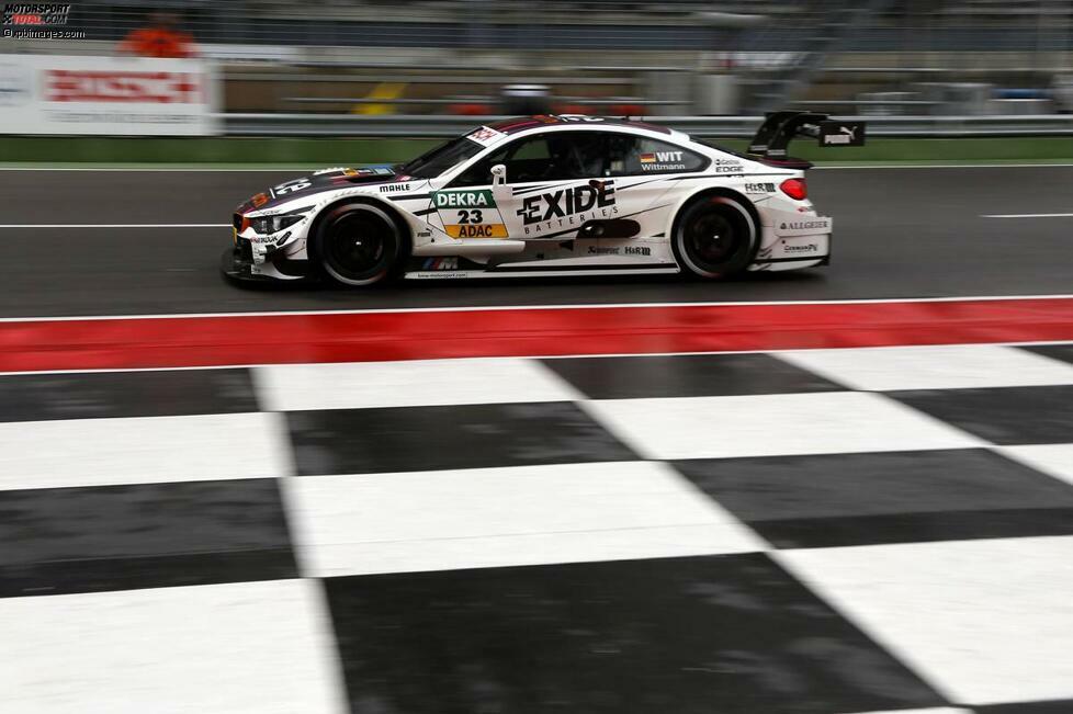 Lausitzring (Deutschland), 14. September 2014: Es ist geschafft! Marco Wittmann fährt als Sechster ins Ziel und seine verbliebenen Titelkandidaten bleiben alle hinter ihm zurück. Das bedeutet: Wittmann ist vorzeitig DTM-Champion 2014!