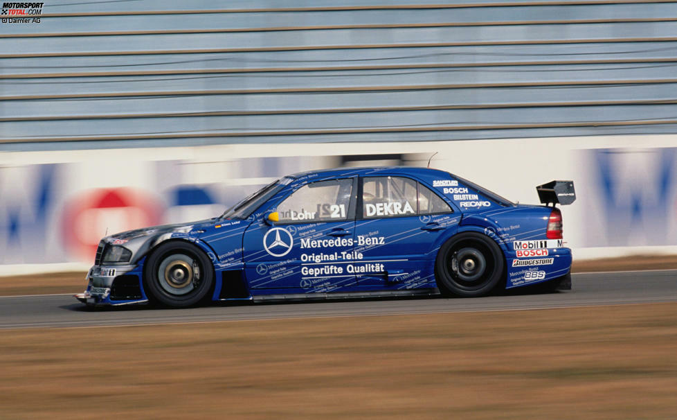 Ellen Lohrs letztes DTM-/ITC-Einsatzgerät, der Mercedes-C-Klasse-Rennwagen im Jahr 1996.