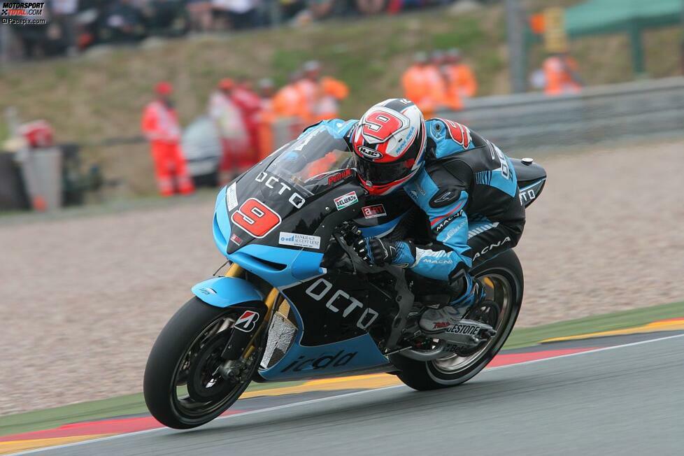 Ungewiss ist die Zukunft vom Ioda-Rennstall. Kann Giampiero Sacchi die Finanzierung auf die Beine stellen? Er könnte seine beiden Startplätze auch an Aprilia oder Suzuki verkaufen. Danilo Petrucci will für Aprilia fahren. Sein weiterer Weg ist aber offen.