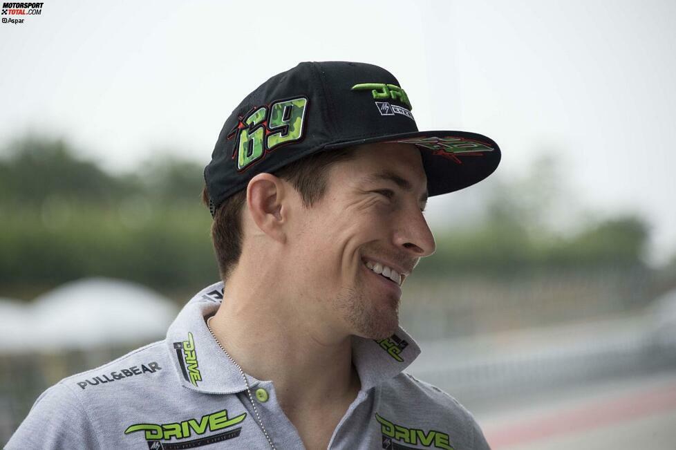 Ex-Weltmeister Nicky Hayden setzt seine Hoffnungen auf die runderneuerte Open-Honda RC213V-RS. Der US-Amerikaner bleibt im Aspar-Team.