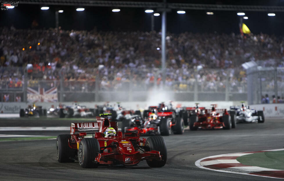 Der Große Preis von Singapur wird zum siebten Mal ausgetragen. Das Rennen feierte seine Premiere im Formel-1-Kalender im Jahr 2008 (Foto).