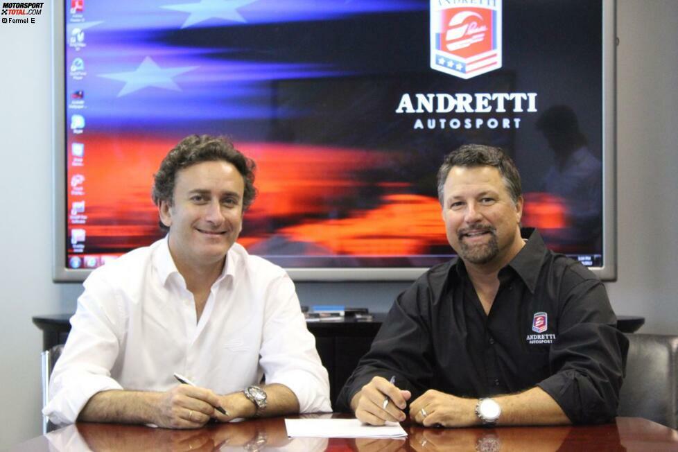 Mit Michael Andretti findet sogar ein Global Player aus den USA seinen Platz in der Serie. Das Andretti-Team, das erfolgreich in der IndyCar-Serie unterwegs ist, ist ein weiterer großer Name, den Alejandro Agag gewinnen konnte. 2014 trifft Andretti auf einen alten Bekannten...