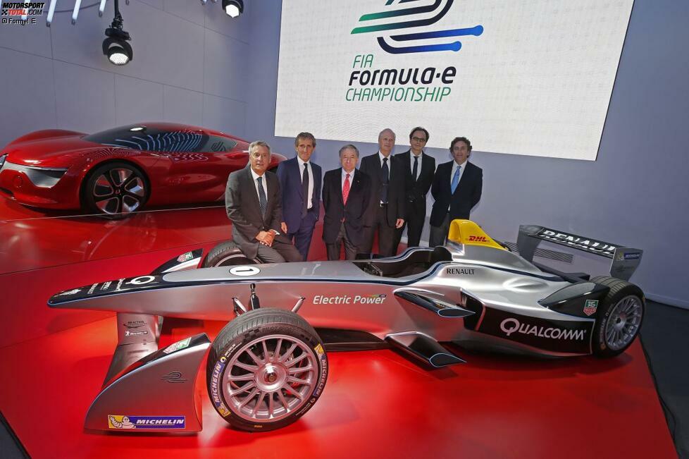 Mit Alain Prost beschäftigt sich sogar ein ehemaliger Formel-1-Weltmeister in der Formel E. Der Professor, der sehr an der neuen Technik interessiert ist, formiert mit dem DAMS-Team, das aus der GP2 oder der Renault-World-Serie bekannt ist, die Truppe e.dams