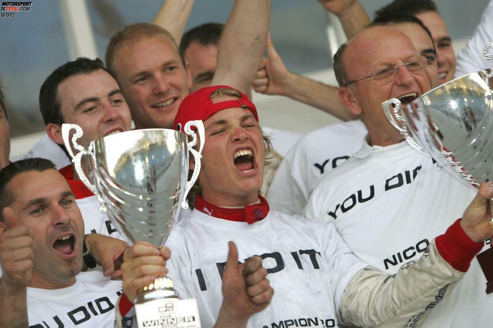 Die 2005 gegründete GP2-Serie hat sich als das beste Sprungbrett in die Formel 1 erwiesen. 26 Piloten waren schon in beiden Serien unterwegs. Den Anfang macht 2006 Nico Rosberg, der als erster Meister der Serie zu Williams in die Formel 1 aufsteigt. Der Wiesbadener kann sich in der Königsklasse etablieren und hört nach seinem ersten Titel 2016 auf.