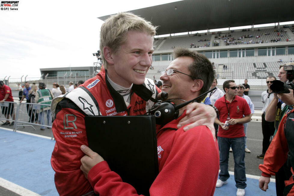 Nico Hülkenberg (20 Rennen, 2009): Hülkenberg ist der letzte Pilot, dem es gelang, die GP2 gleich in seinem Debütjahr zu gewinnen. Es folgt der Aufstieg in die Formel 1, wo er bei seinen Stationen Williams, Force India, Sauber und wieder Force India zwar immer wieder sein Talent unter Beweis stellen kann, allerdings weiterhin auf sein erstes Podium und den großen Durchbruch wartet. Zumindest in Le Mans kann er 2015 zeigen, dass er auch für höhere Ansprüche geeignet ist.