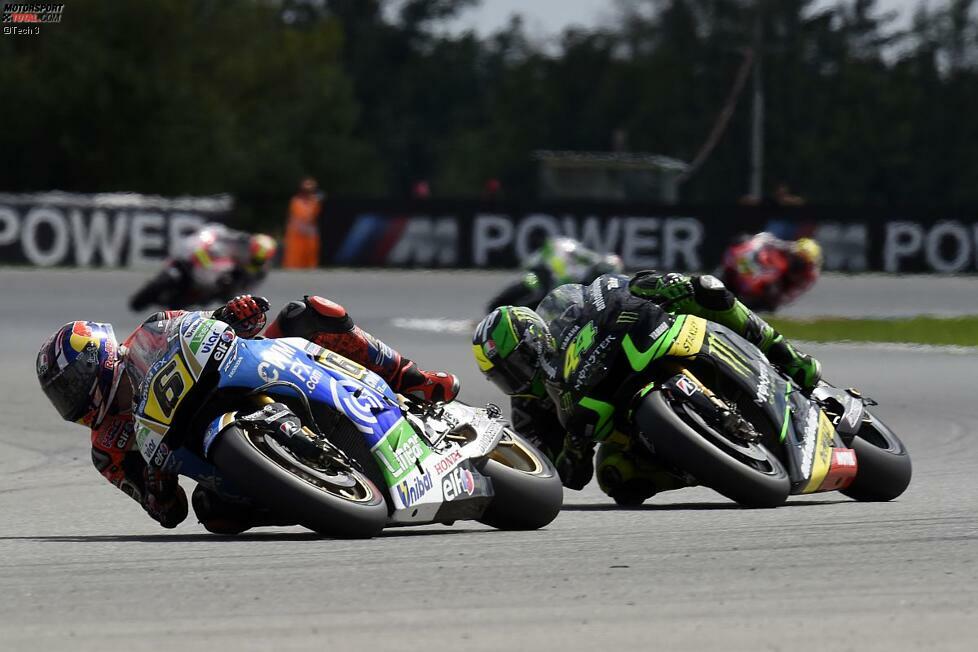 Der Deutsche Stefan Bradl spielt in Brünn keine Rolle an der Spitze. Er kommt schließlich als Sechster ins Ziel und setzt sich gegen Aleix Espargaro durch, der in Bradls nächstjährigem Forward-Team fährt.