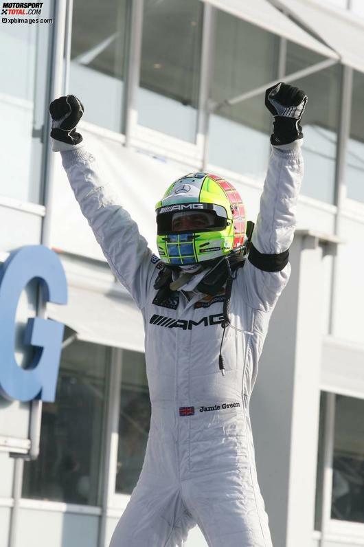 23. Oktober 2011, Hockenheim (Deutschland): Seine siebte DTM-Saison beschließt Jamie Green, inzwischen wieder für HWA fahrend, auf dem fünften Gesamtplatz.