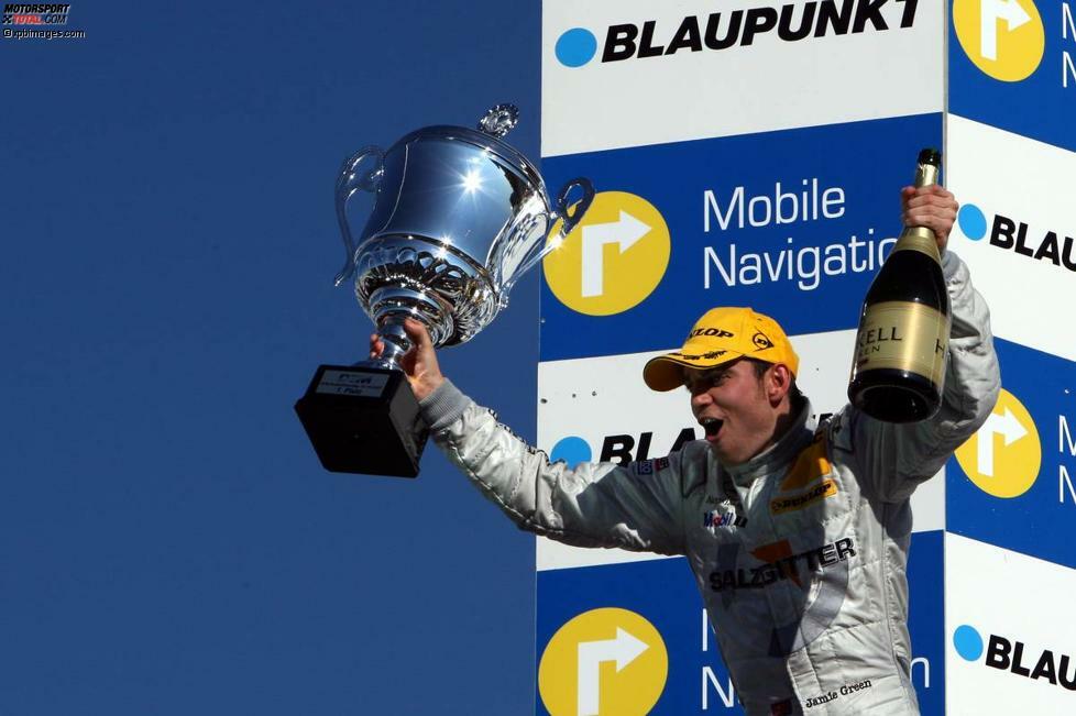 14. Oktober 2007, Hockenheim (Deutschland): Die Saison 2007 klingt aus, mit einem weiteren Sieg von Jamie Green. Und wieder verbessert sich der Brite in der Gesamtwertung: Platz vier.