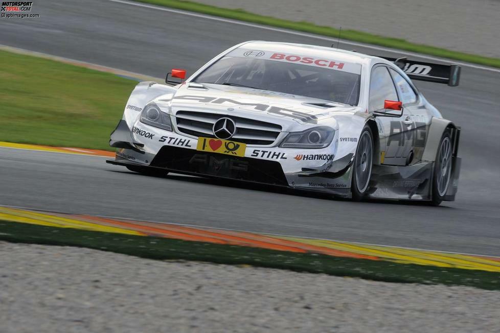 22. Oktober 2012, Hockenheim (Deutschland): Wenige Tage nach dem DTM-Ausflug nach Valencia (Foto) bestreitet Jamie Green in Hockenheim sein letztes Rennen für Mercedes, wird Vierter. Es ist seine bisher erfolgreichste DTM-Saison: Er erreicht den dritten Gesamtrang.