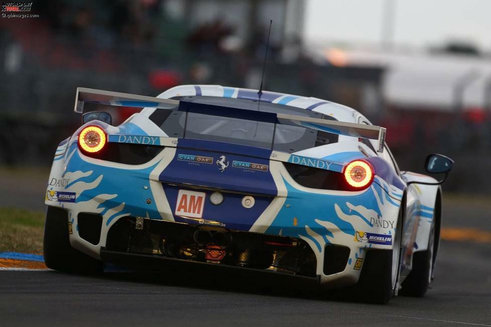 Startnummer: 62
Kategorie: GTE-Am
Team: AF Corse
Fahrzeug: Ferrari 458 Italia
Fahrer: Yannick Mallegol, Jean-Marc Bachelier, Howard Blank
Reifen: Michelin