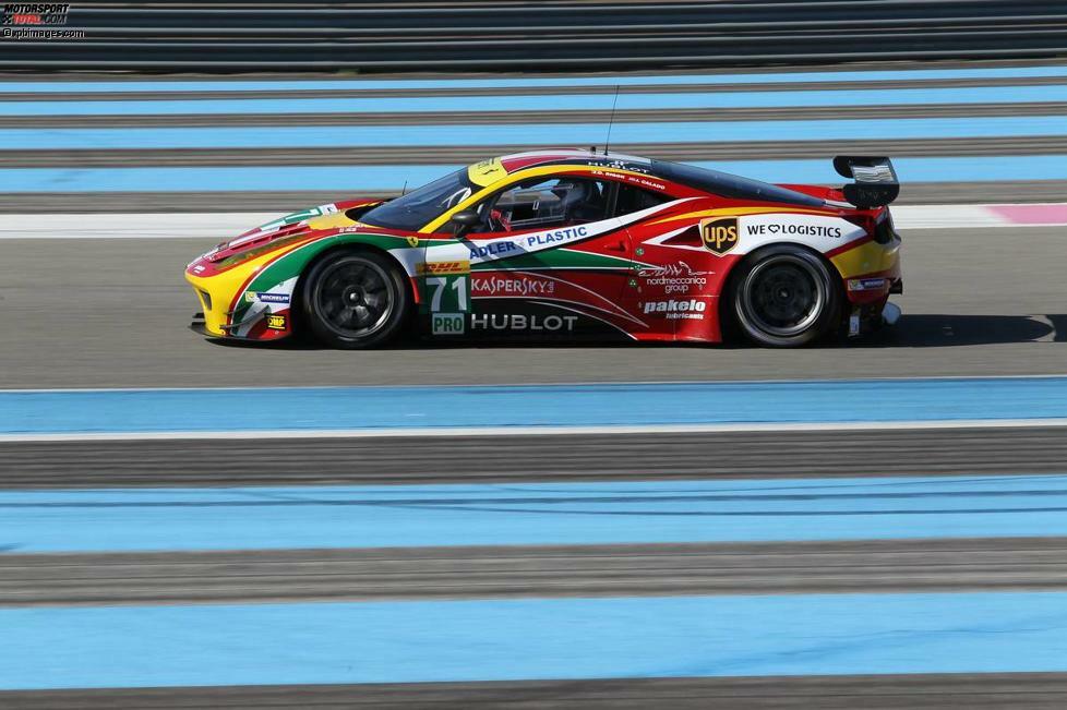 Startnummer: 71
Kategorie: GTE-Pro
Team: AF Corse
Fahrzeug: Ferrari 458 Italia
Fahrer: Davide Rigon, James Calado, Olivier Beretta
Reifen: Michelin