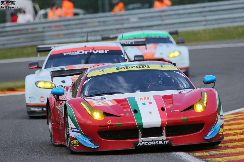 Startnummer: 81
Kategorie: GTE-Am
Team: AF Corse
Fahrzeug: Ferrari 458 Italia
Fahrer: Stephen Wyatt, Michele Rugolo, Sam Bird
Reifen: Michelin