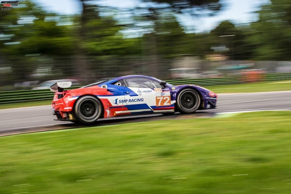 Startnummer: 72
Kategorie: GTE-Am
Team: SMP Racing
Fahrzeug: Ferrari 458 Italia
Fahrer: Andrea Bertolini, Victor Shaitar, Alexey Basov
Reifen: Michelin