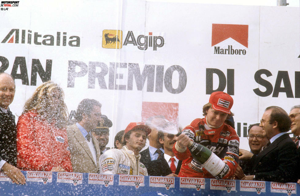 Sie lieferten sich 1982 in Imola ein legendäres Rennen mit zahlreichen Überholmanövern, die die Teamleitung ins Schwitzen brachten und dazu veranlassten, ein Schild mit der Aufschrift 