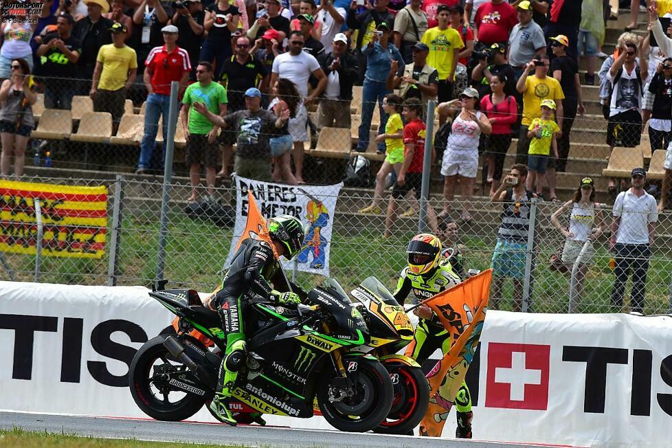 Hinter den Topstars sind die beiden Espargaro-Brüder die heimlichen Stars der Spanier. Aleix wird Sechster. Pol setzt sich im Duell gegen Andrea Dovizioso durch.