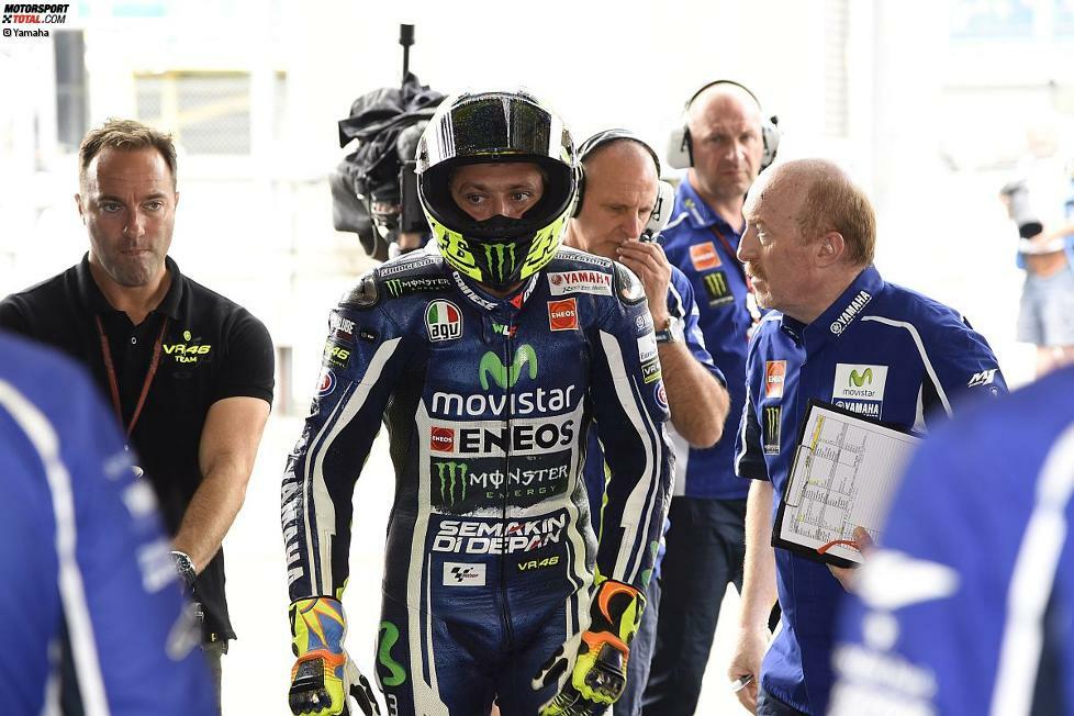 Dagegen läuft bei Valentino Rossi alles schief: Nur Startplatz zwölf!