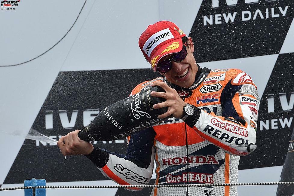 Es ist sein bereits 14. Sieg in eineinhalb Jahren MotoGP.