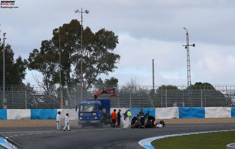 Sergio Perez (Force India-Mercedes VJM07) / 48 Runden / 1:28.376 Minuten (Mittwoch)
Beim Mexikaner war nach seinem Wechsel von McLaren zu Force India etwas Geduld gefragt. Am ersten Tag lief der VJM07 nicht rund, am zweiten Tag ging es etwas besser - aber immer noch nicht gut. 