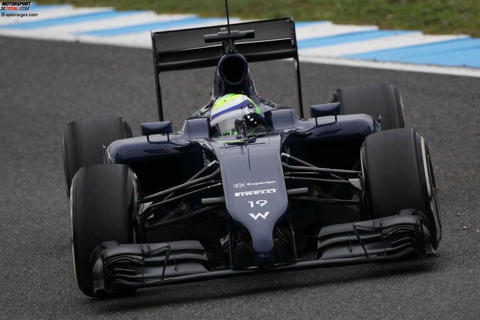 Felipe Massa (Williams-Mercedes FW36) / 133 Runden / 1:23.700 Minuten (Donnerstag)
Der erfahrene Brasilianer fuhr in Jerez erstmals ein Formel-1-Auto ohne Ferrari-Motor. Es lief bestens. Massa fühlte sich im neuen Williams schnell wohl und fuhr viele Kilometer. 