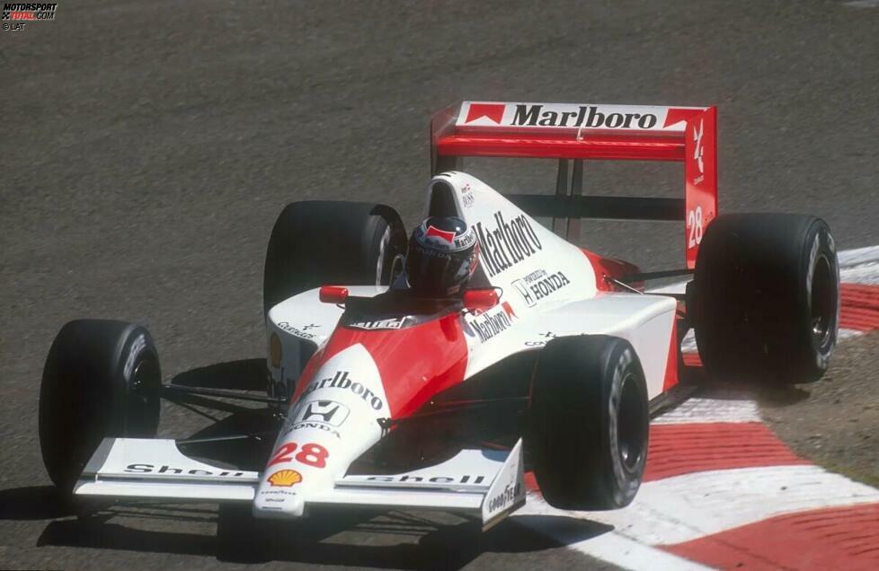Ein Sieg gelingt Berger in der Saison 1990 nicht. Am mangelnden Einsatz liegt es nicht, wie er unter anderem in der Bus-Stop-Schikane in Spa-Francorchamps unter Beweis stellt. Der Österreicher beendet die Saison mit 43 WM-Punkten auf Gesamtrang vier.