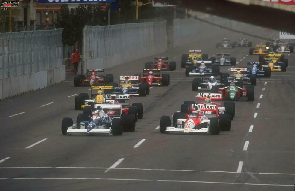 Berger erobert beim Saisonauftakt 1990 in Phoenix die Pole, wird beim Start des Rennens aber noch vor Kurve 1 von Überraschungsmann Jean Alesi (Tyrrell) überholt. Weil Berger im engen McLaren-Cockpit massive Platzprobleme hat, rutscht er wenig später in die Reifenstapel. Sieger in Phoenix: Teamkollege Ayrton Senna.