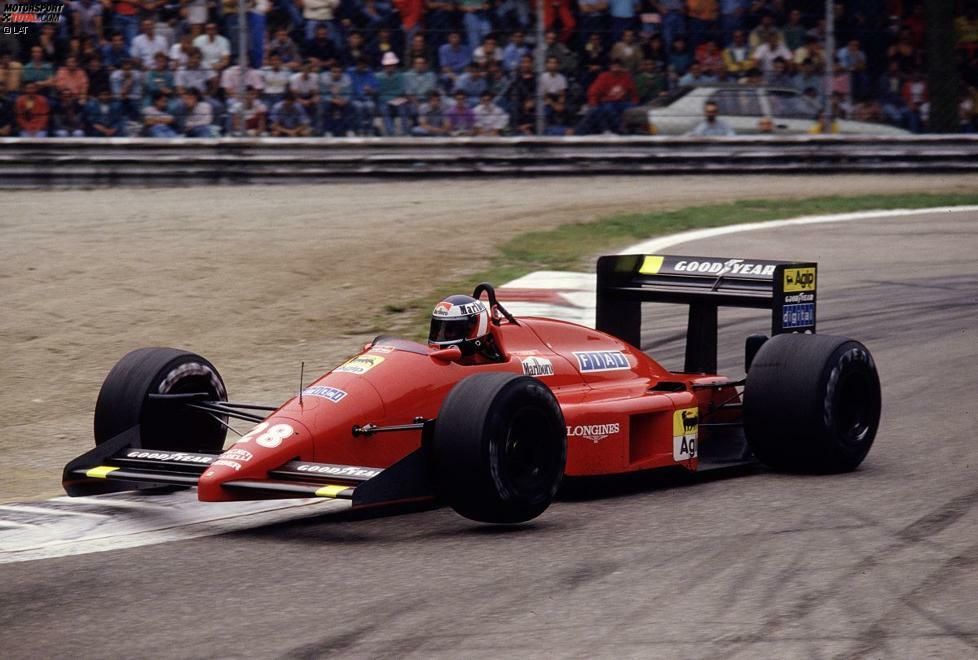 Berger ist der letzte Fahrer, der von Enzo Ferrari persönlich unter Vertrag genommen wird. Der erste von zwei Karriereabschnitten des Österreichers in Maranello beginnt mit vier vierten Plätzen - unter anderem in Monza - aber auch sieben Ausfällen verteilt auf die ersten elf Saisonrennen 1987.