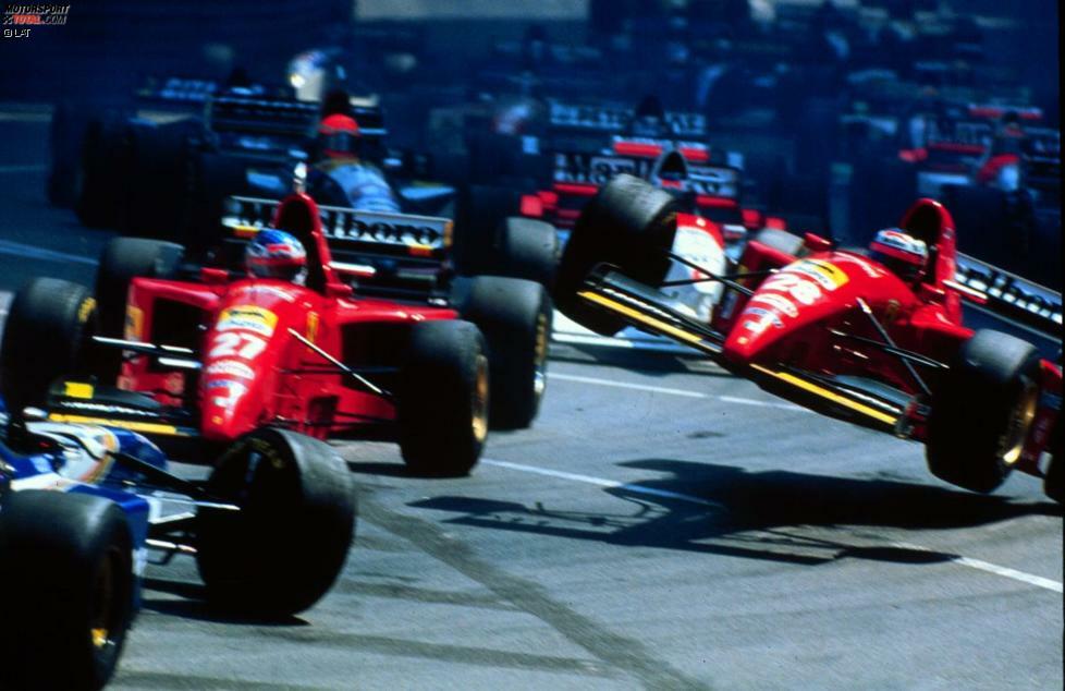 Denn die Saison 1995 bringt für Berger zwar insgesamt sechs Podestplätze, aber auch wilde Ablfüge wie in Monte Carlo. Nach dem Startabbruch infolge der Kollision mit Teamkollege Jean Alesi und Williams-Pilot David Coulthard wird Berger im Fürstentum Dritter.