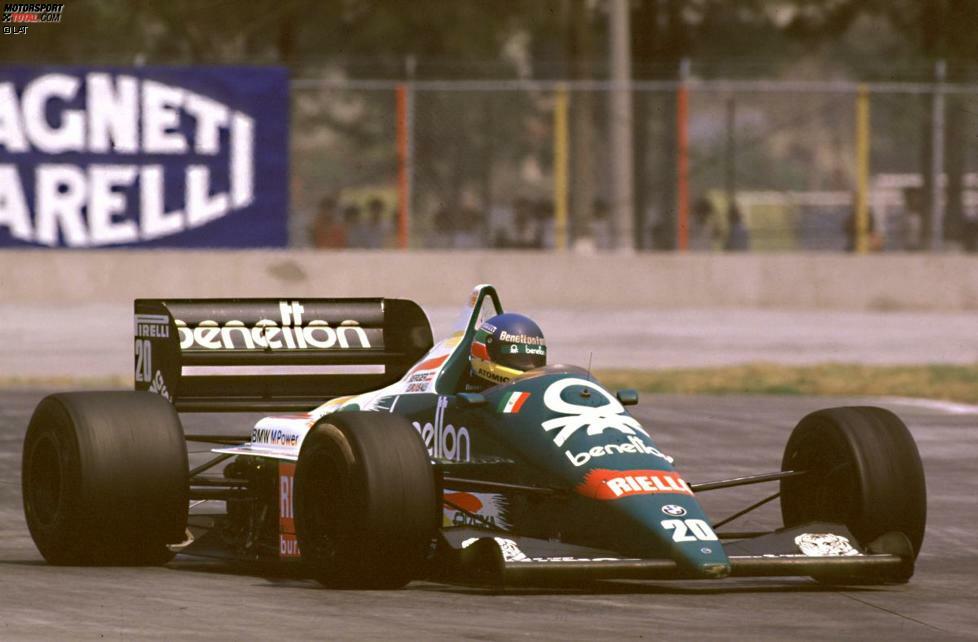 Nach einem harzigen Sommer, der für ihn sieben Ausfälle bei elf Rennen bereithält, schlägt Berger in Mexiko-Stadt 1986 erstmals so richtig zu: Mit seinen Pirelli-Reifen kommt er anders als die Goodyear-bereifte Konkurrenz ohne Boxenstopp über die Distanz und ...